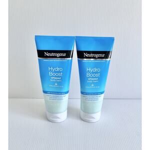 TWO Neutrogena Hydro Boost Whipped Body Balm Hyaluronic Acid 7 Oz Dry Skin